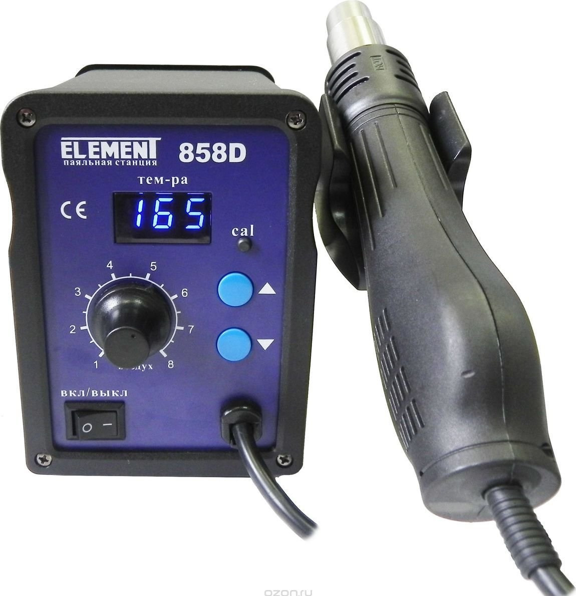 Паяльный фен ELEMENT 858D по выгодной цене от КИП-Эксперт