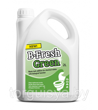 Жидкость для биотуалета B-Fresh Green 2 л (нижний бак), фото 2