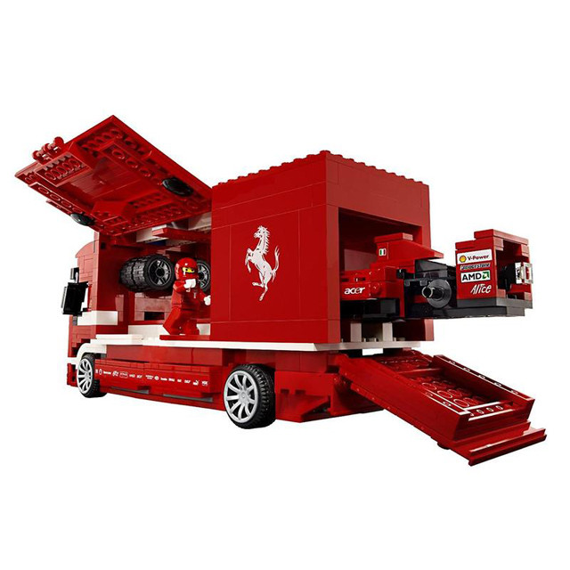 Конструктор Lepin 21022 Racing "Грузовик Ferrari" (аналог Lego Racers 8185) 554 детали - фото 2 - id-p69302704