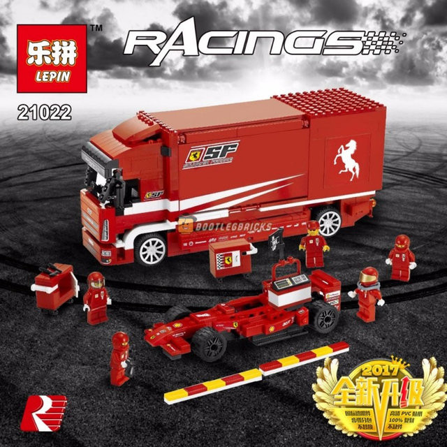 Конструктор Lepin 21022 Racing "Грузовик Ferrari" (аналог Lego Racers 8185) 554 детали - фото 5 - id-p69302704