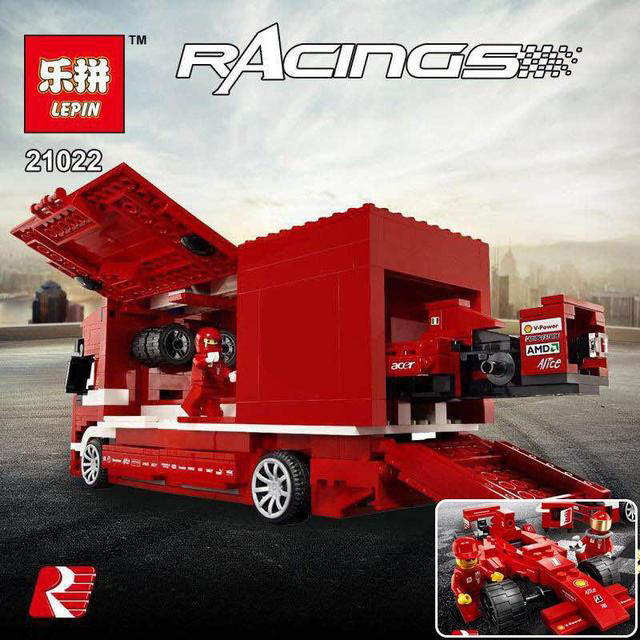 Конструктор Lepin 21022 Racing "Грузовик Ferrari" (аналог Lego Racers 8185) 554 детали - фото 7 - id-p69302704