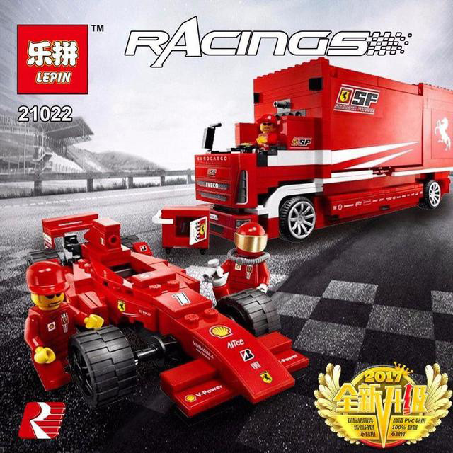 Конструктор Lepin 21022 Racing "Грузовик Ferrari" (аналог Lego Racers 8185) 554 детали - фото 6 - id-p69302704