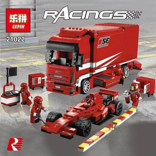 Конструктор Lepin 21022 Racing "Грузовик Ferrari" (аналог Lego Racers 8185) 554 детали - фото 8 - id-p69302704