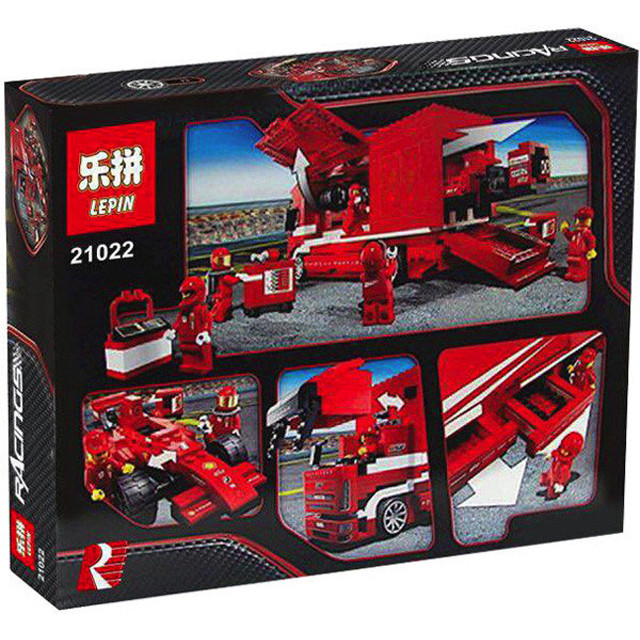 Конструктор Lepin 21022 Racing "Грузовик Ferrari" (аналог Lego Racers 8185) 554 детали - фото 9 - id-p69302704