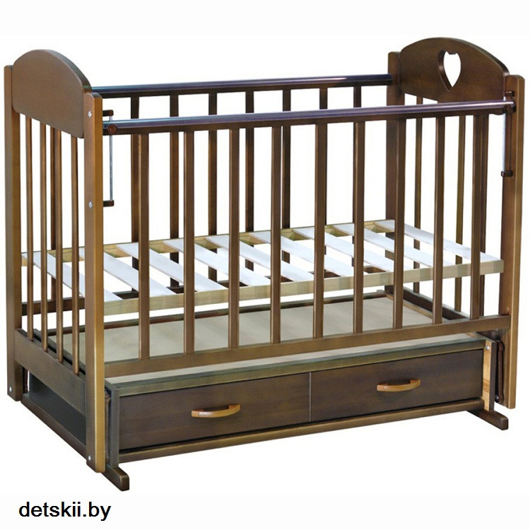 Детская кроватка Ведрусс Иришка 3 поперечный маятник ящик - фото 6 - id-p52056230