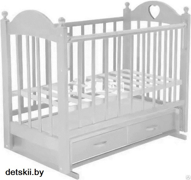 Детская кроватка Ведрусс Иришка 3 поперечный маятник ящик - фото 7 - id-p52056230