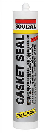 Герметик Gasket Seal Высокотемпературный силикон SOUDAL 310 мл., фото 2
