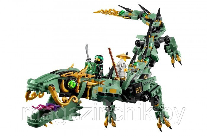 Конструктор Ниндзяго муви 10718 Механический дракон Зеленого ниндзя, аналог лего ниндзяго муви 70612 - фото 4 - id-p69328189