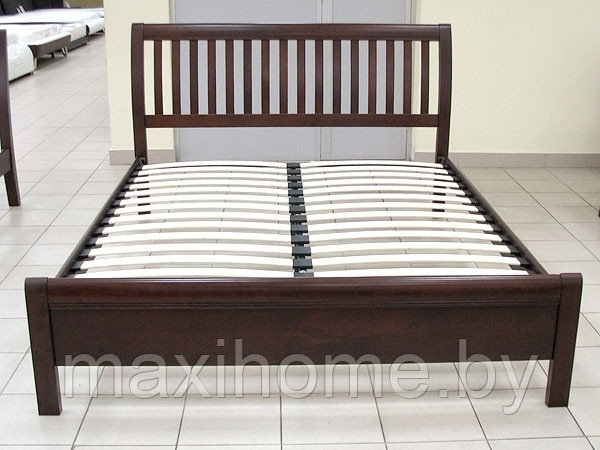 Кровать из массива 3601 цвет венге, с основанием - фото 2 - id-p69329575