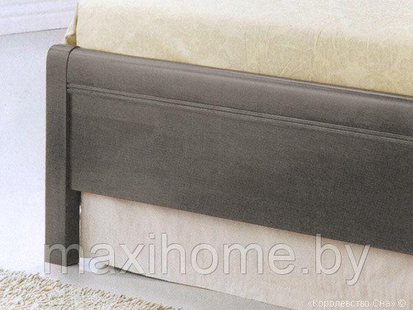 Кровать из массива 3601 цвет серый, с основанием - фото 2 - id-p69329832