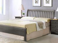 Кровать из массива 3601 цвет серый, с основанием