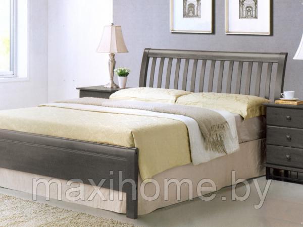 Кровать из массива 3601 цвет серый, с основанием - фото 1 - id-p69329832