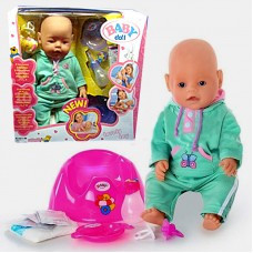 Кукла пупс Baby Doll (Бэби дол) арт. 8001-A с аксессуарами, 9 функций