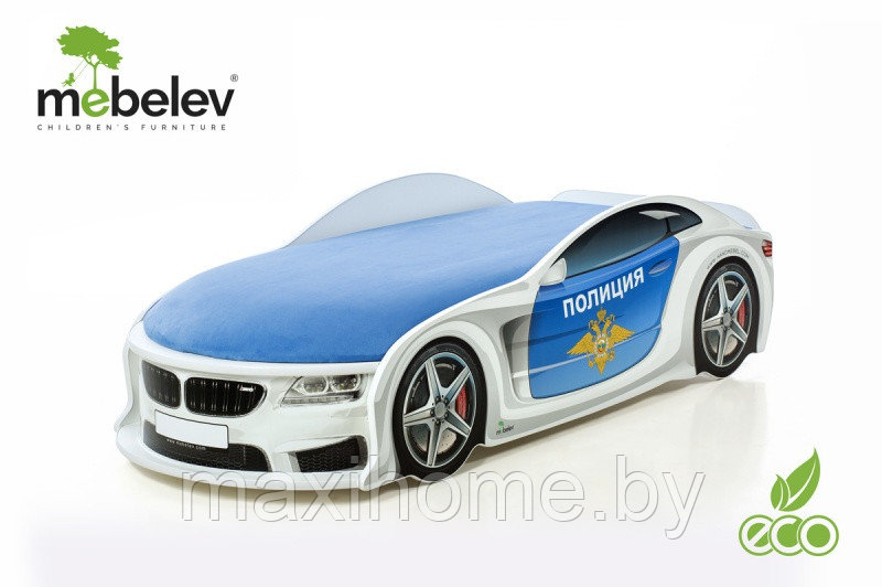 КРОВАТЬ-МАШИНА BMW (ПОЛИЦИЯ) МАТРАС В КОМПЛЕКТЕ
