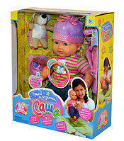 Кукла пупс говорящая Саша Joy Toy 5242 с мишкой,интерактивная купить в Минске