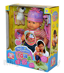 Кукла пупс говорящая Саша Joy Toy 5242 с мишкой,интерактивная купить в Минске
