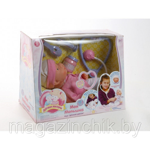 Кукла пупс Joy Toy 5238 интерактивная "Моя малышка" с набором доктора купить в Минске - фото 3 - id-p3137893