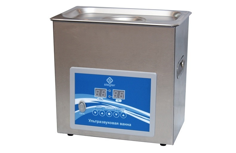 Ультразвуковая ванна (мойка) STEGLER 3DT (3л.,20-80°C,120W)