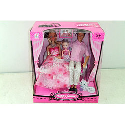 Набор шарнирных кукол "Семья" Happy Family с аксессуарами 60741AJW2-3