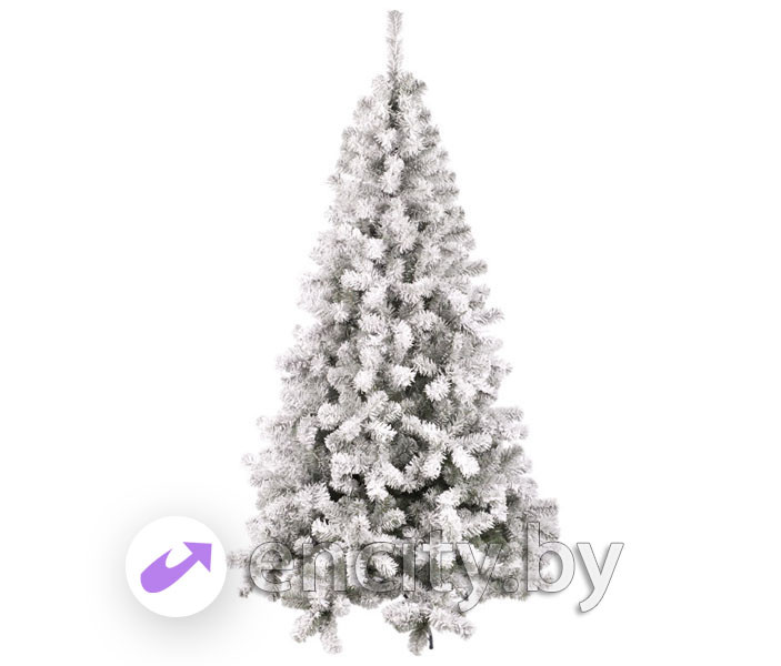 Белая искусственная елка «Оливия заснеженная» 2.4 м - фото 1 - id-p69891415