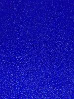 Фоамиран глиттерный синий, 20x30 см.,толщина 2 мм (H076)
