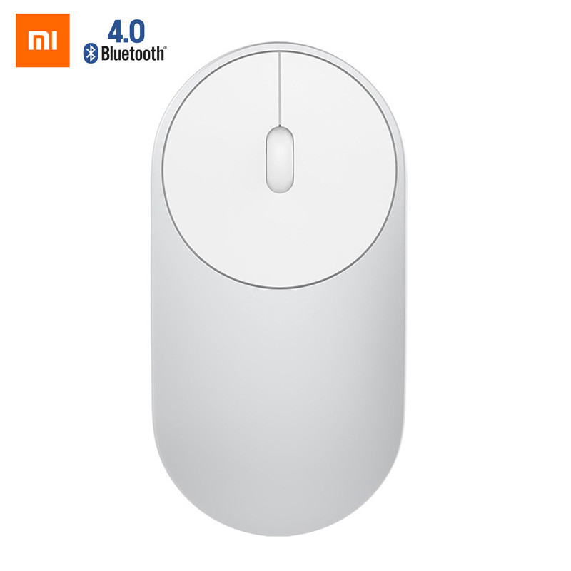 Беспроводная лазерная Bluetooth-мышь Xiaomi Mi Mouse Silver, 3 кнопки, 1200dpi