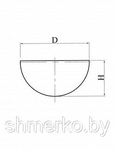 ЧАШКА ВЫПАРНАЯ КРУГЛОДОННАЯ СФЕРИЧЕСКАЯ ИСП. 2 (БЕЗ НОСИКА) ЧВК