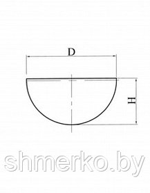 ЧАШКА ВЫПАРНАЯ КРУГЛОДОННАЯ СФЕРИЧЕСКАЯ ИСП. 2 (БЕЗ НОСИКА) ЧВК