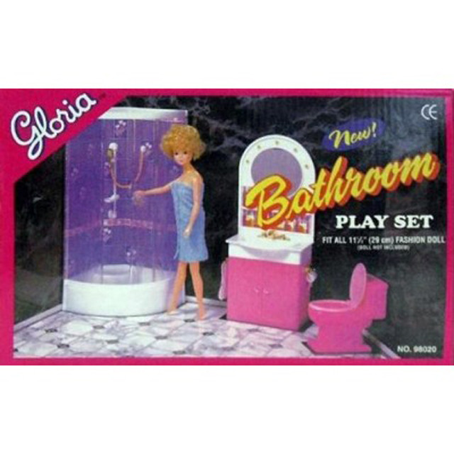 Набор мебели для кукол Gloria 98020 "Ванная комната с душевой кабиной" - фото 2 - id-p69401331