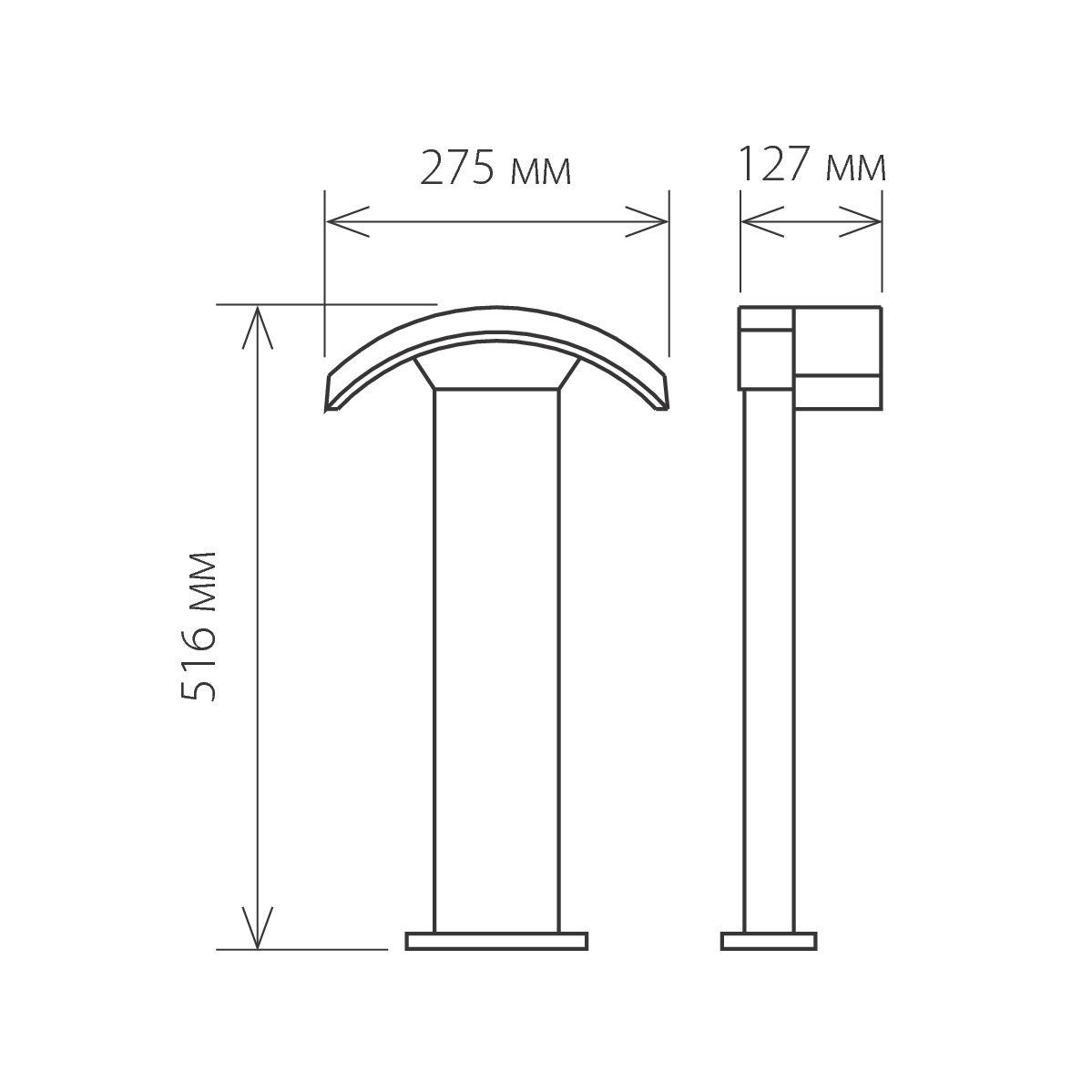 Ландшафтный светодиодный светильник TECHNO 1677 LED черный - фото 5 - id-p62599599