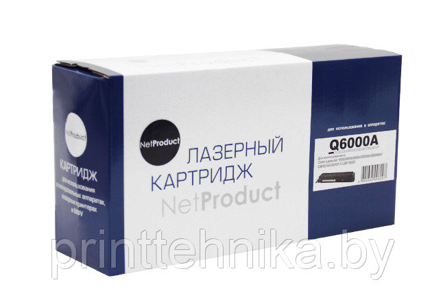 Картридж NetProduct (N-Q6000A) для HP CLJ 1600/2600/2605, Восстановленный, Bk, 2,5K