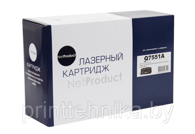 Картридж NetProduct (N-Q7551A) для HP LJ P3005/M3027MFP/M3035MFP, 6,5K - фото 1 - id-p66817162