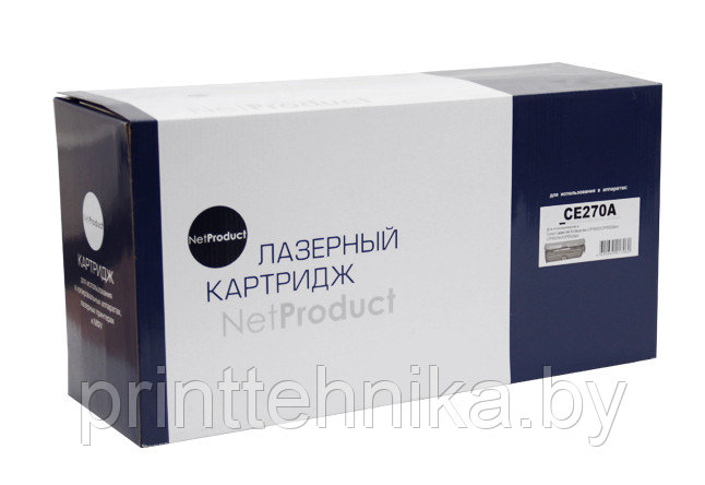 Картридж NetProduct (N-CE270A) для HP CLJ CP5520/5525/Enterprise M750, Восстанов,Bk, 13,5K - фото 1 - id-p66817233