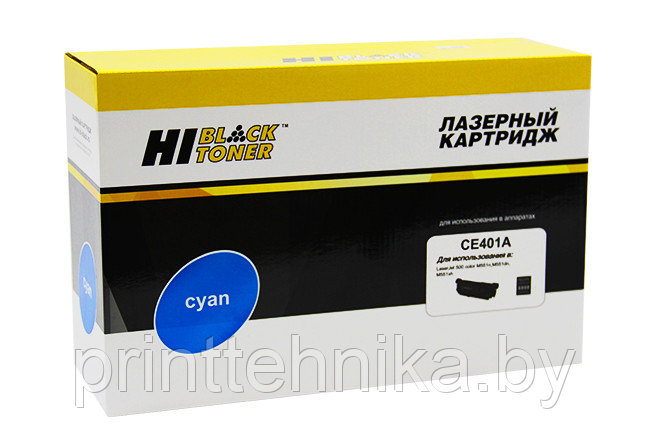 Картридж Hi-Black (HB-CE401A) для HP LJ Enterprise 500 color M551n/M575dn, C, 6K