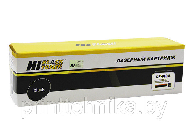 Картридж Hi-Black (HB-CF400A) для HP CLJ M252/252N/252DN/252DW/277n/277DW, №201A, Bk, 1,5K