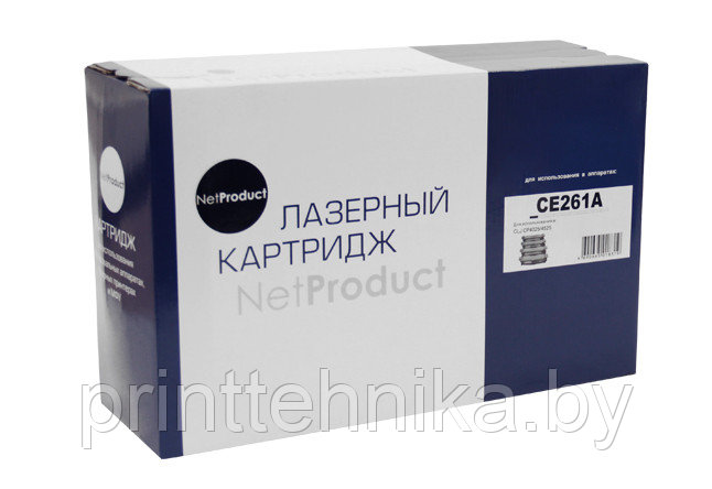 Картридж NetProduct (N-CE261A) для HP CLJ CP4025/4525, Восстановленный, C, 11K