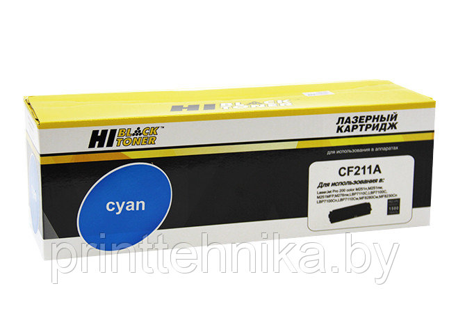 Картридж Hi-Black (HB-CF211A) для HP CLJ Pro 200 M251/MFPM276, №131A, C, 1,8K - фото 1 - id-p66817362