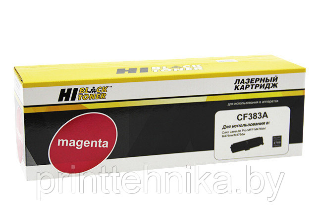 Картридж Hi-Black (HB-CF383A) для HP CLJ Pro MFP M476dn/dw/nw, №312A, M, 2,7K - фото 1 - id-p66817385