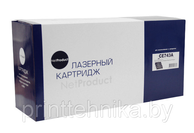 Картридж NetProduct (N-CE743A) для HP CLJ CP5220/5225/5225n/5225dn, Восстанов., M, 7,3K