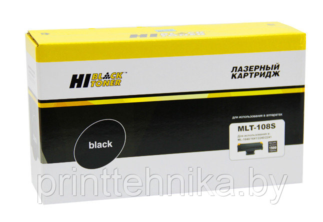 Картридж Hi-Black (HB-MLT-108S) для Samsung ML-1640/1641/2240/2241, 1,5K - фото 1 - id-p66818252