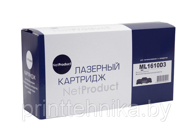 Картридж NetProduct (N-ML-1610D3) для Samsung ML-1610/2010/2015/Xerox Ph 3117/3122, 3K