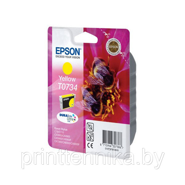 Картридж Epson C79/C110/T40W/TX200/400/TX600FW (O) T07344A10/C13T10544A10, Y