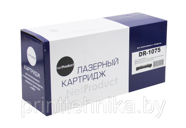 Драм-юнит NetProduct (N-DR-1075) для Brother HL-1010R/1112R/DCP-1510R/1512R/MFC-1810R, 10K