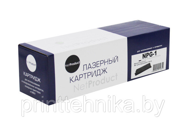 Тонер-картридж NetProduct (N-NPG-1) для Canon NP 1215/1550/2020/6317/6416, туба, 3,8K