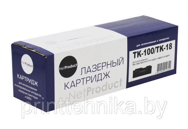 Тонер-картридж NetProduct (N-TK-100/TK-18) для Kyocera-Mita KM-1500/FS-1020, 7,2K - фото 1 - id-p66990806