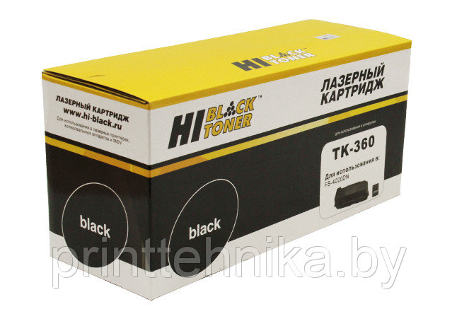 Тонер-картридж Hi-Black (HB-TK-360) для Kyocera-Mita FS-4020, 20K