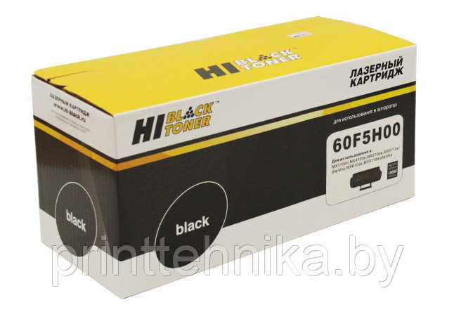 Тонер-картридж Hi-Black (HB-60F5H00) для Lexmark MX310/MX410/MX510/MX511/MX610/MX611, 10K - фото 1 - id-p66991200