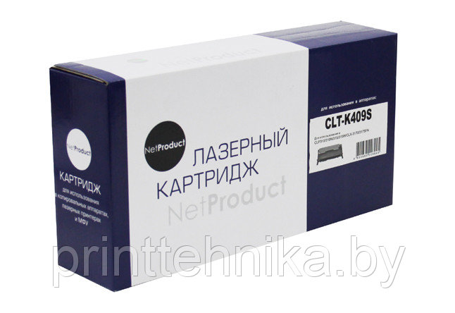 Тонер-картридж NetProduct (N-CLT-K409S) для Samsung CLP-310/315/CLX-3170fn/3175, Bk, 1,5K - фото 1 - id-p66992152