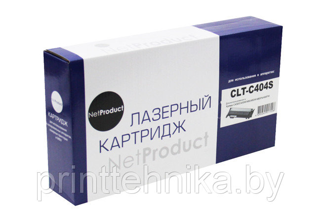 Тонер-картридж NetProduct (N-CLT-C404S) для Samsung Xpress C430/C430W/480/W/FN, C, 1K