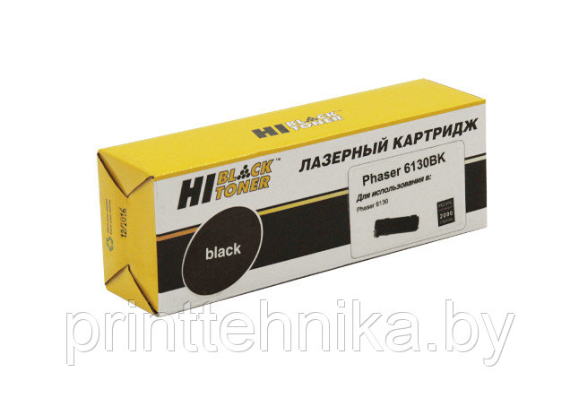 Тонер-картридж Hi-Black (HB-106R01285/106R01281) для Xerox Phaser 6130, Восстанов., Bk, 2K